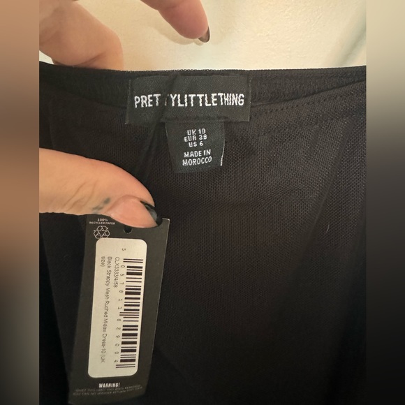 PRETTYLITTLETHING // BNWT Ruched mesh midi/maxi dress - Picture 6 of 6